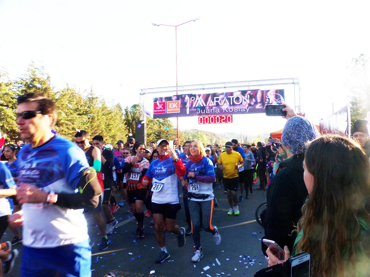 Con gran participación, se largó esta mañana la Maratón 10k y 4k de Juana Koslay