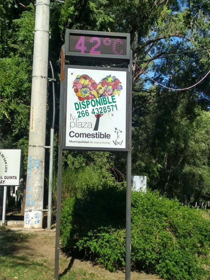 El calor no da tregua, y en Juana Koslay supera los 40 grados😧🥵