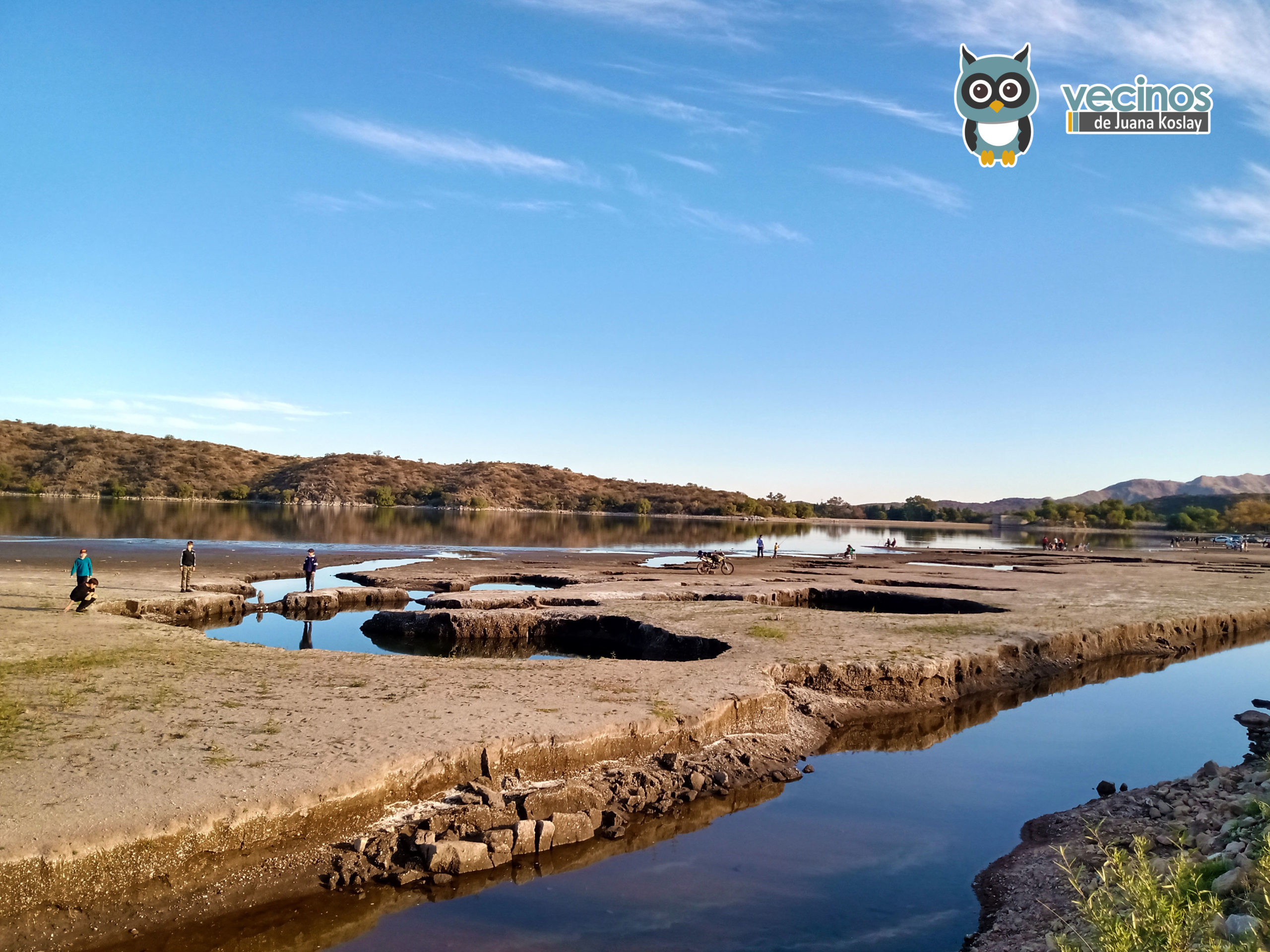 El circuito del Perilago Cruz de Piedra, uno de los lugares donde la familia disfrutó de la agradable jornada