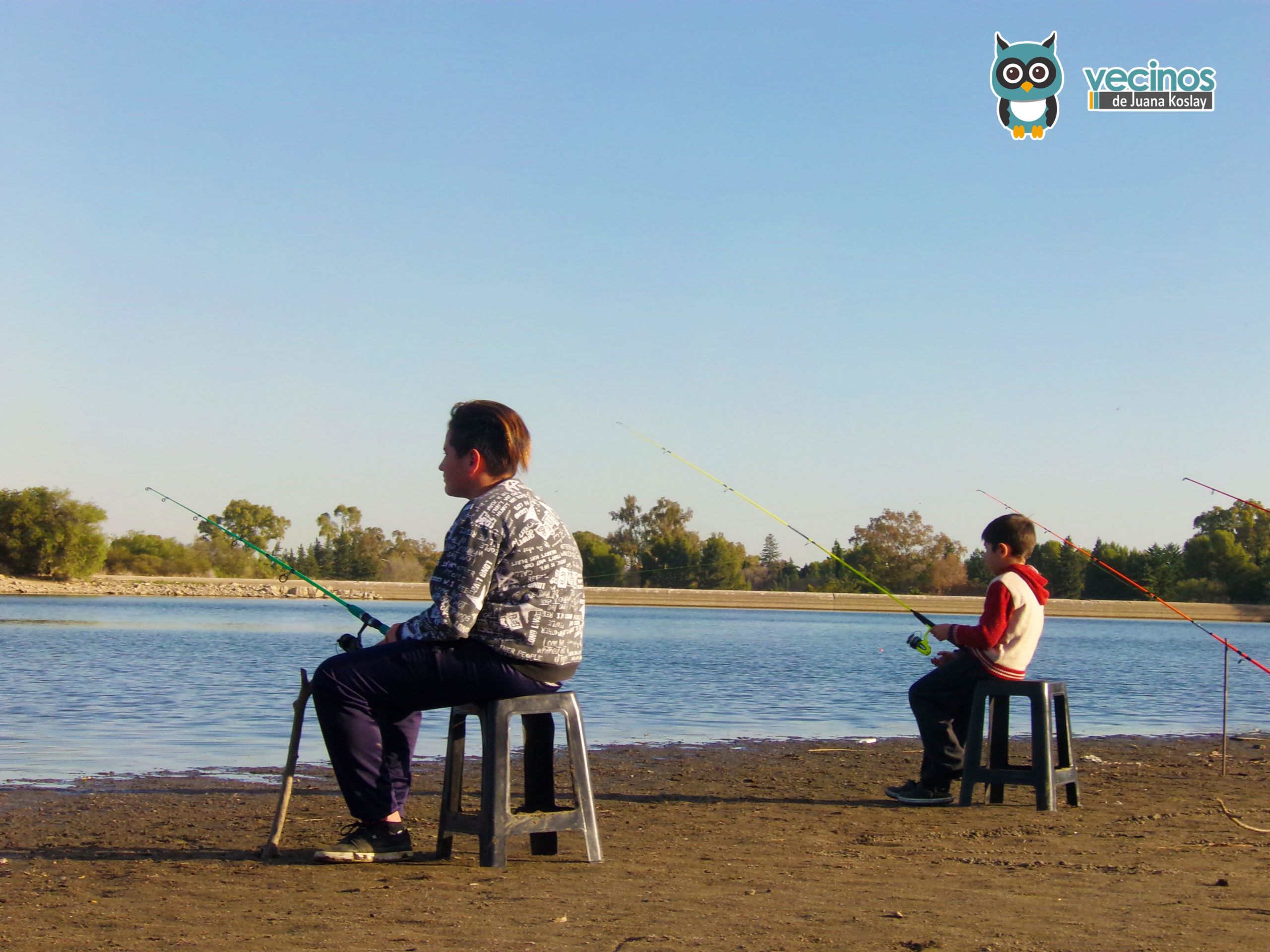 El circuito del Perilago Cruz de Piedra, uno de los lugares donde la familia disfrutó de la agradable jornada