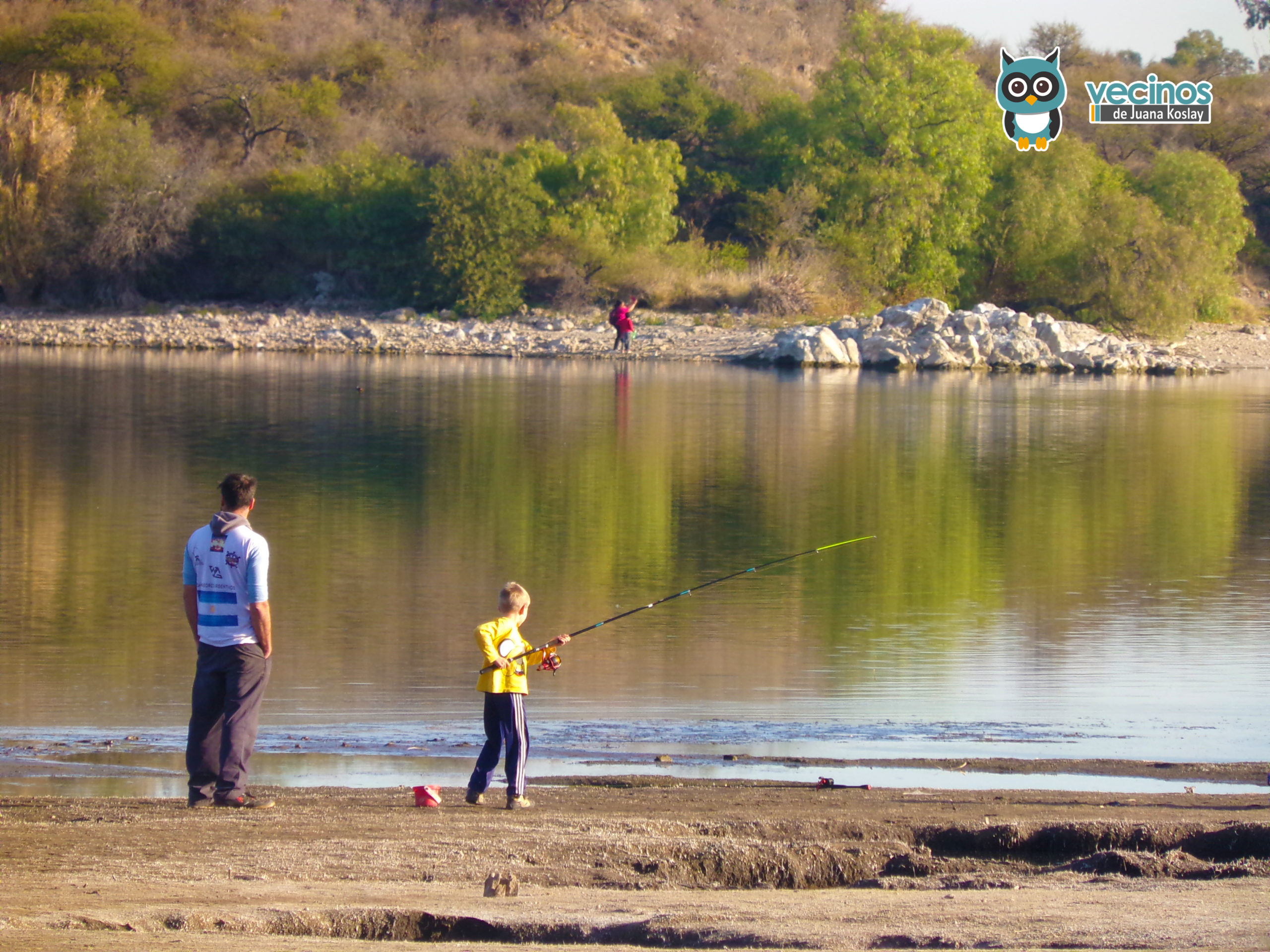 El circuito del Perilago Cruz de Piedra, uno de los lugares donde la familia disfrutó de la agradable jornada