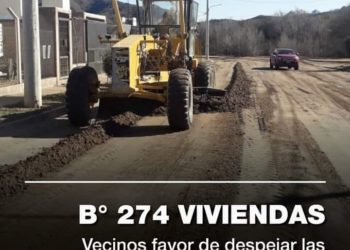 Arreglos de calles en el barrio 274 viviendas
