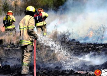 Incendio en el Volcán.