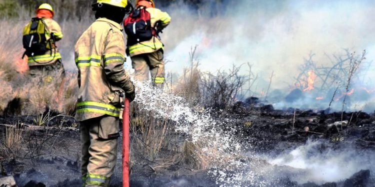 Incendio en el Volcán.
