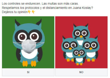 Respetamos los protocolos y el distanciamiento social en Juana Koslay?