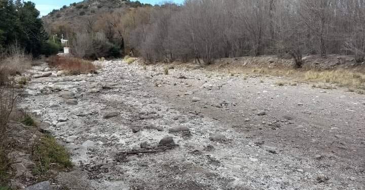 Río Potrero, testigo de la gran sequía