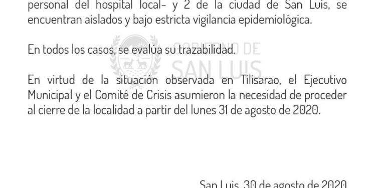 Comunicado OFICIAL del Comité de crisis 19 casos positivos para Coronavirus.
