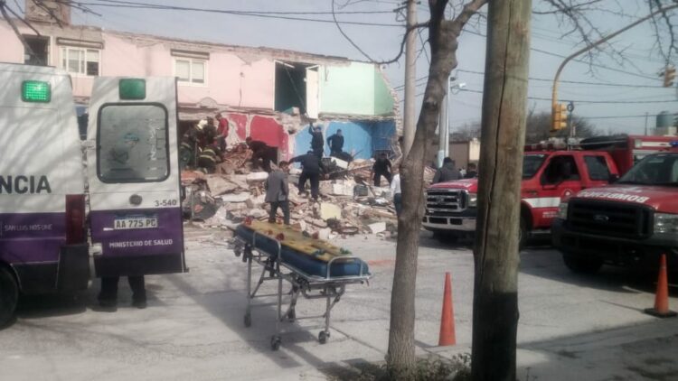FATAL DERRUMBE DE UNA CASA EN SAN LUIS.