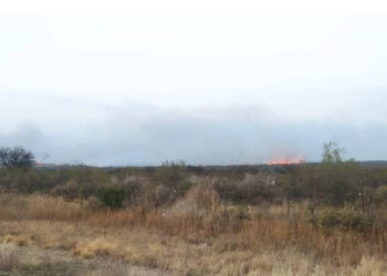 Incendio en una campo de Donovan