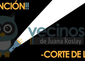 CORTE ELÉCTRICO PROGRAMADO PARA JUANA KOSLAY ESTE MIÉRCOLES 30