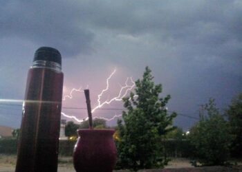 La tormenta, en su paso, dejó esta hermosa postal