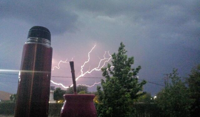 La tormenta, en su paso, dejó esta hermosa postal