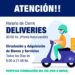 El Servicio de deliveries está autorizado hasta las 00 hs.