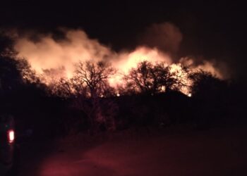 El incendio de anoche registrado en vídeo