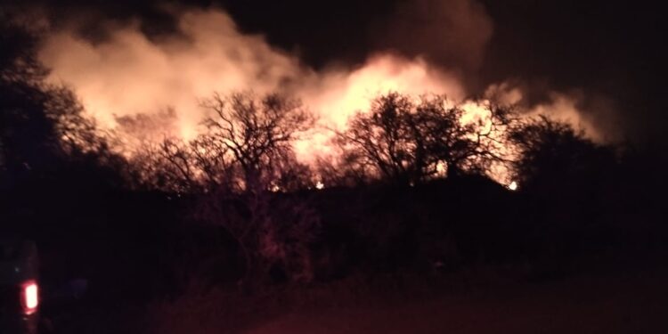 El incendio de anoche registrado en vídeo