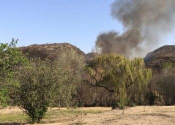 El incendio en Los Puquios  bajo control y guardia de cenizas