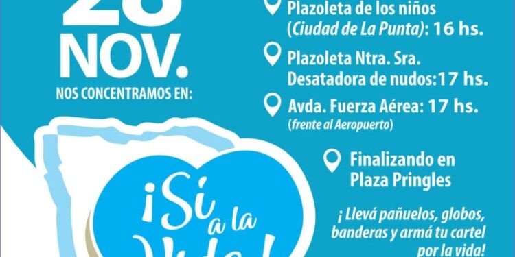 Parroquia Nuestra Señora de Fátima será uno de los puntos donde partirá la marcha de “no al aborto” el próximo sábado