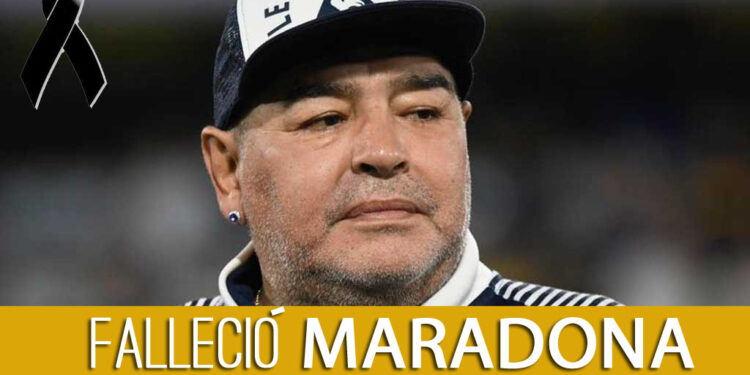 ULTIMO MOMENTO: Falleció Diego Armando Maradona.