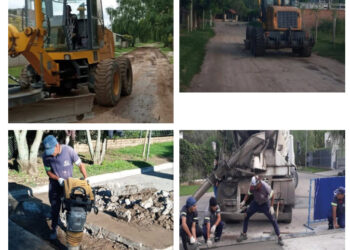 Intensas labores de las cuadrillas municipales por diferentes barrios