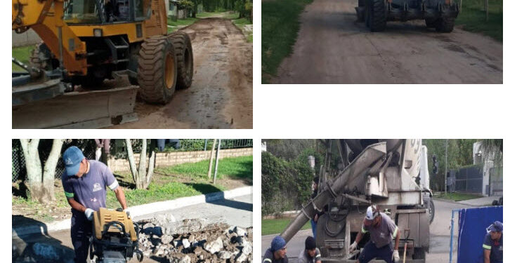 Intensas labores de las cuadrillas municipales por diferentes barrios