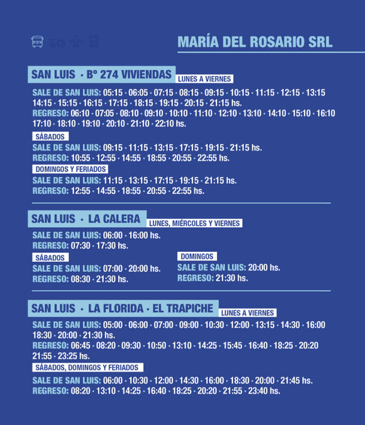 NUEVOS HORARIOS DEL TRANSPORTE INTERURBANO DURANTE EL INICIO DE CLASES