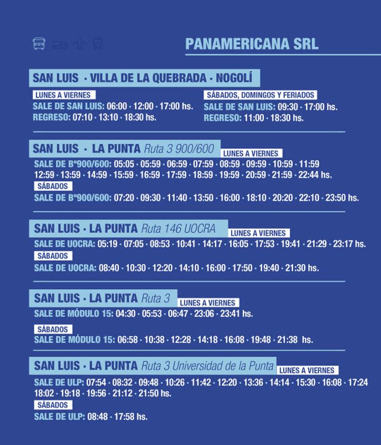 NUEVOS HORARIOS DEL TRANSPORTE INTERURBANO DURANTE EL INICIO DE CLASES