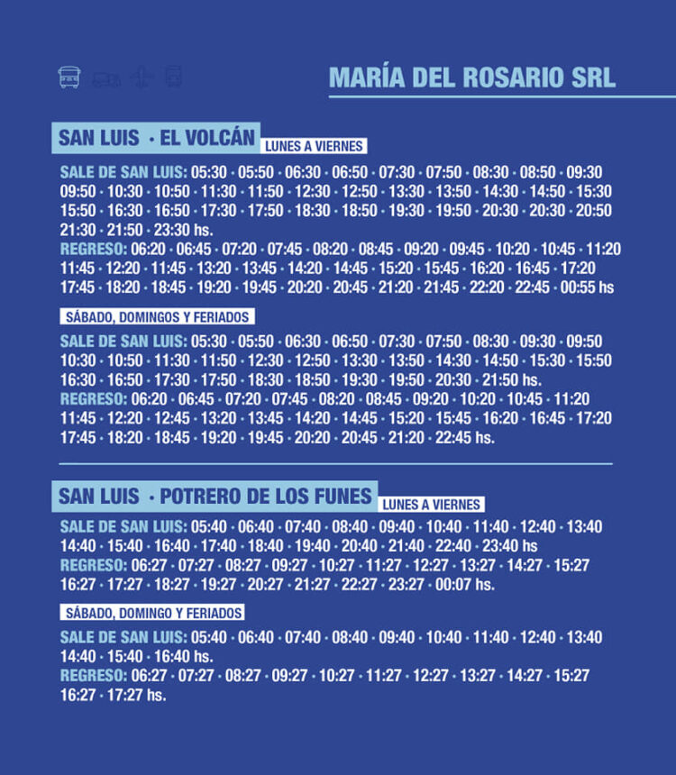 NUEVOS HORARIOS DEL TRANSPORTE INTERURBANO DURANTE EL INICIO DE CLASES