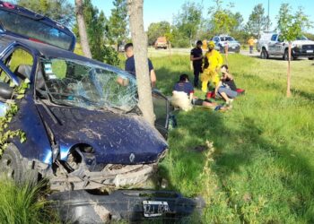 Accidente en la zona de 4 esquinas
