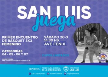 Realizarán el primer encuentro de básquet 3×3 femenino en el polideportivo del Centro de Desarrollo y Especialización Deportiva “Ave Fénix”.