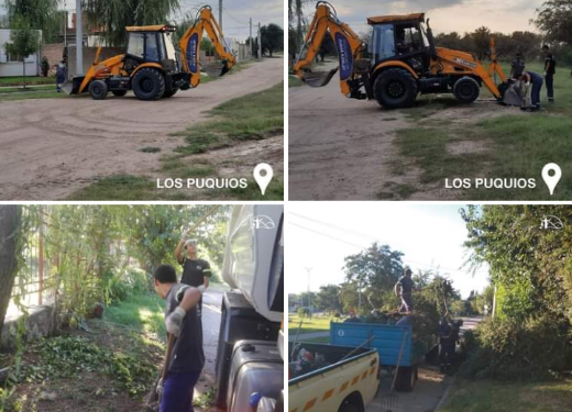 Continúa el retiro de escombros, esta vez en el barrio 274 viviendas