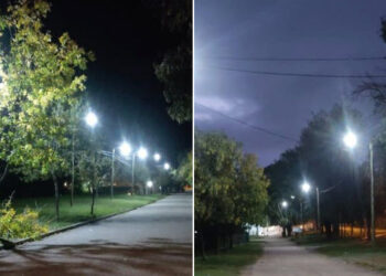 El municipio de Juana koslay continúa con el plan de luminaria pública con tecnología led