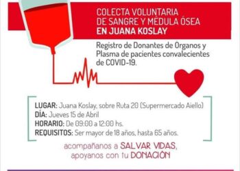 Campaña de Donación de Sangre, Médula Osea, Órganos, Tejidos y Plasma de Donantes