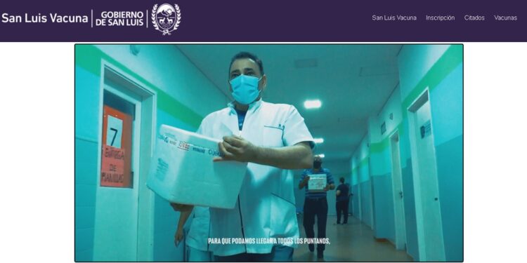 El sitio San Luis Vacuna suma una nueva función