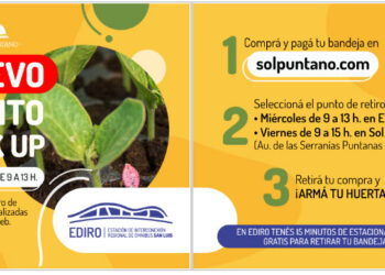 Los clientes de “Sol Puntano” podrán retirar en la EDIRO las bandejas hortícolas para huertas familiares