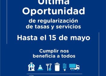 Última semana para adheriri al Plan de Regularización de Deuda de tasas y servicios municipales