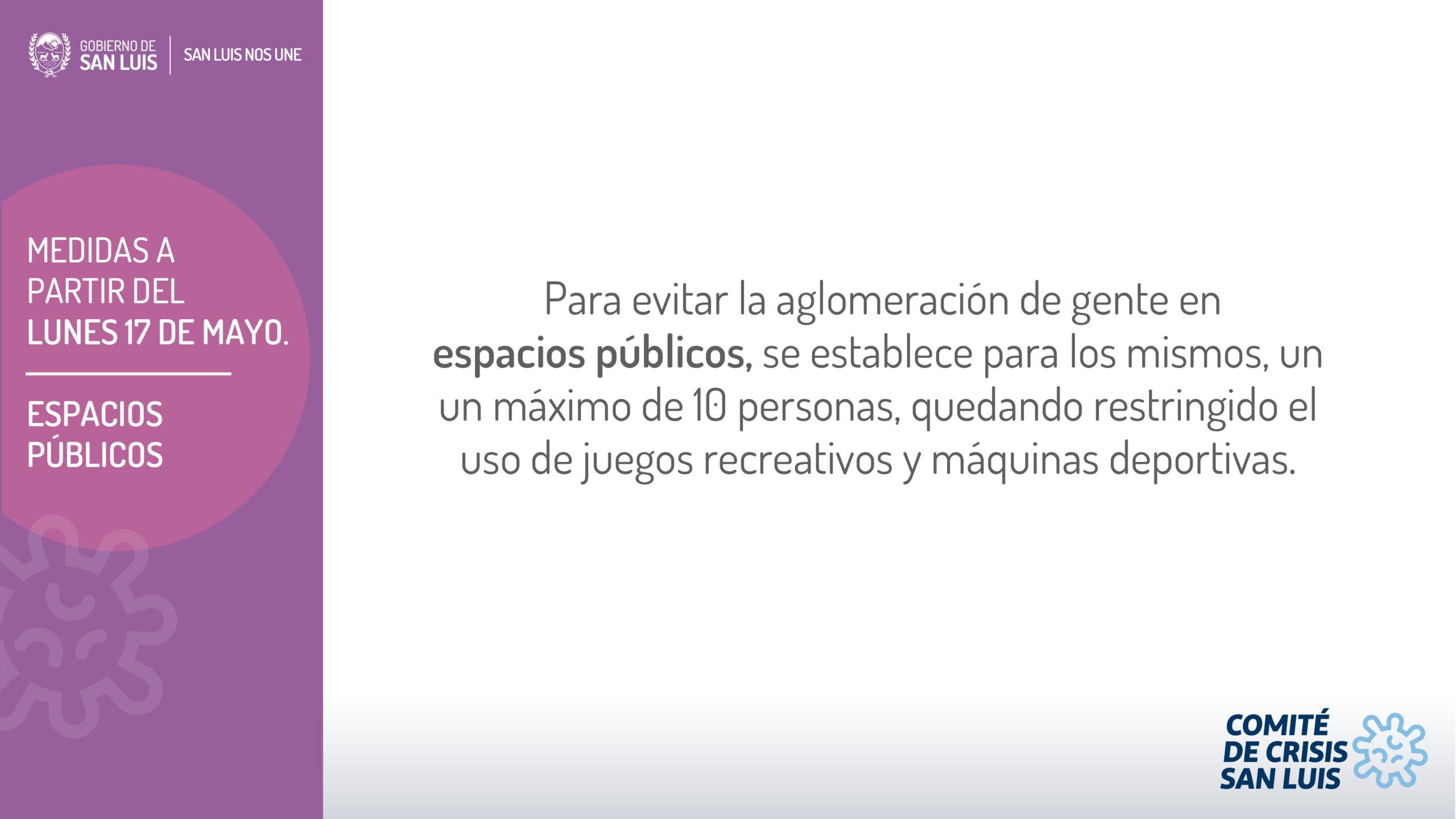 IMPORTANTE: MEDIDAS DISPUESTAS HOY POR EL COMITÉ DE CRISIS Y QUE ESTARÁN VIGENTES POR 15 DÍAS