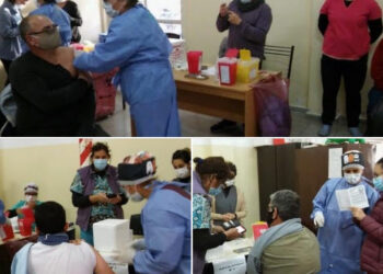 Este martes a la tarde se vacunaron 450 personas en Juana Koslay