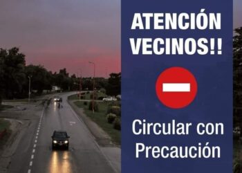 Atención vecinos! Circular con precaución