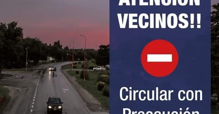 Atención vecinos! Circular con precaución