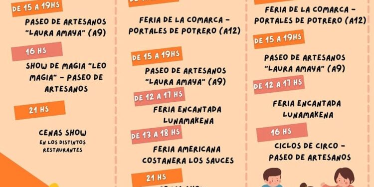 Potrero se prepara para con una agenda cargada de shows