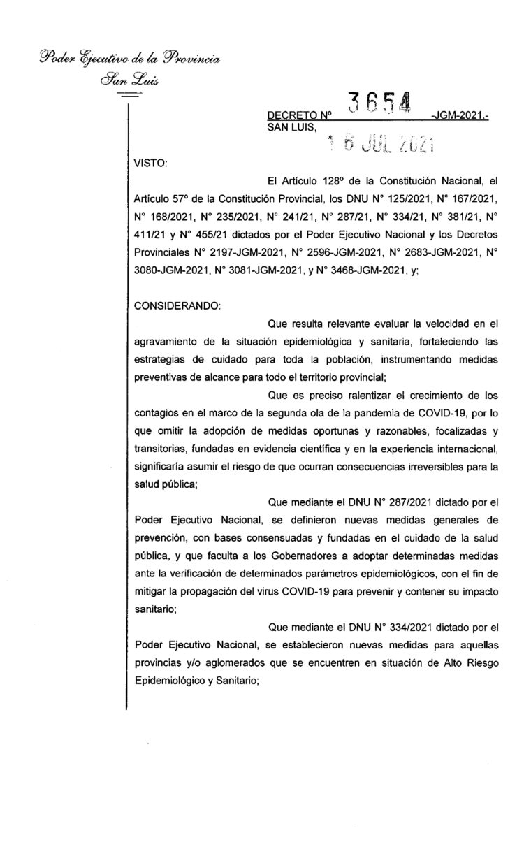 Nuevas medidas: liberan actividades y amplían horarios de circulación