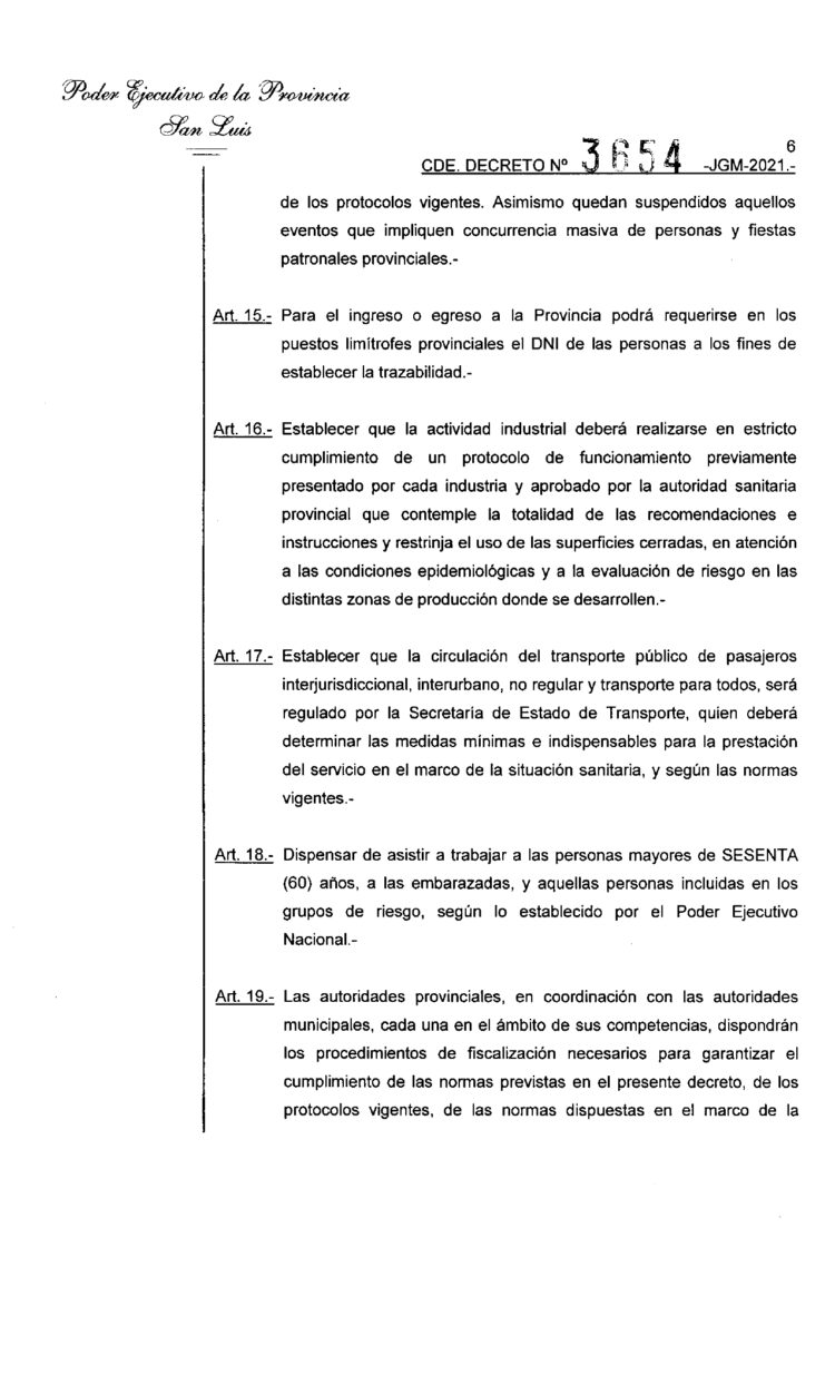 Nuevas medidas: liberan actividades y amplían horarios de circulación