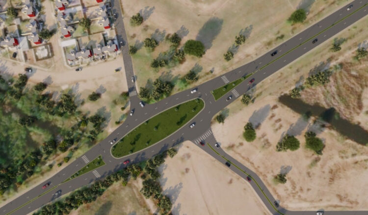 Comenzaron en Juana Koslay cuatro obras que darán seguridad al tránsito en la autopista Los Puquios