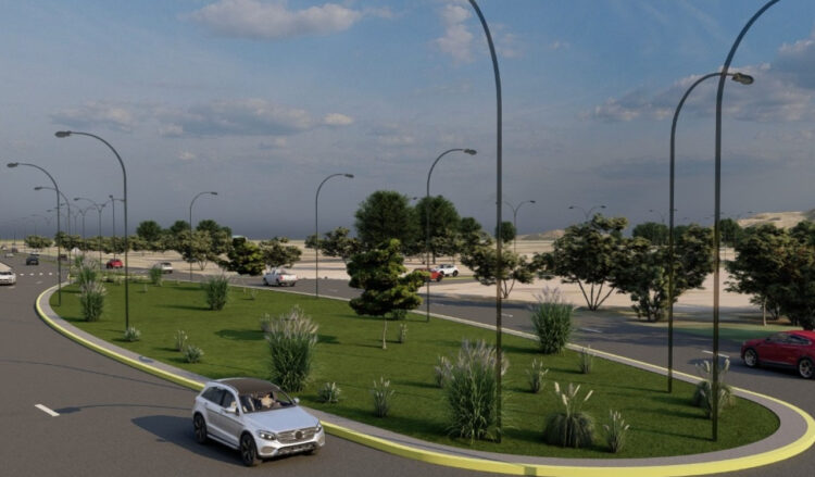 Comenzaron en Juana Koslay cuatro obras que darán seguridad al tránsito en la autopista Los Puquios