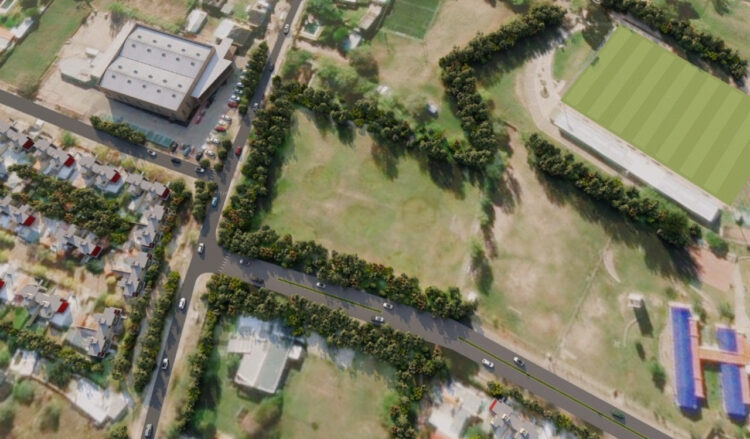 Comenzaron en Juana Koslay cuatro obras que darán seguridad al tránsito en la autopista Los Puquios