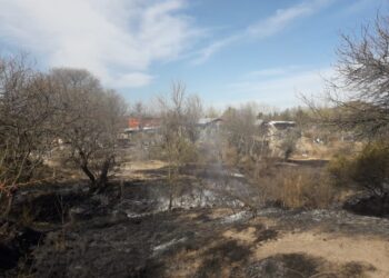 Un incendio forestal en zona de Los Puquios fue sofocado por bomberos del cuartel El Volcán