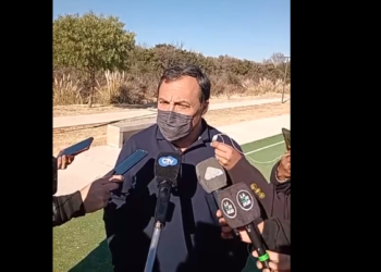 Asfalto y seguridad. Los temas que abordó el intendente de Juana Koslay