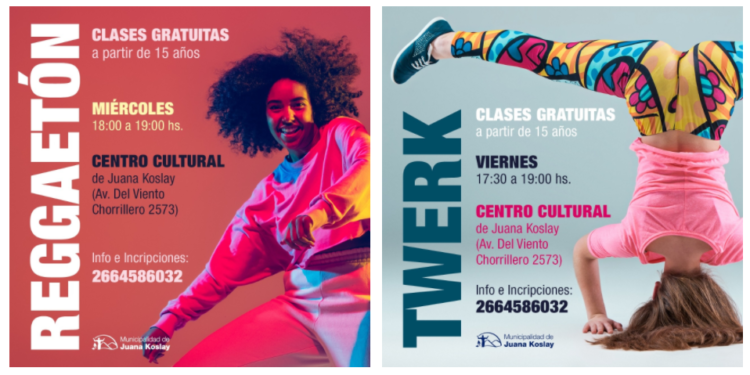 Aprendé a bailar ritmos urbanos en el Centro Cultural de Juana Koslay