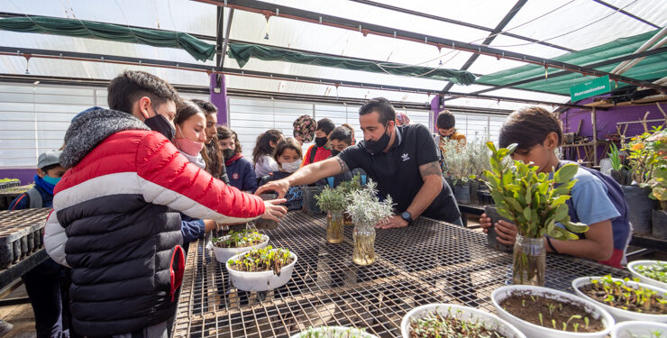 Estudiantes de la Escuela Generativa “Horizonte” visitaron el vivero del Cruz de Piedra