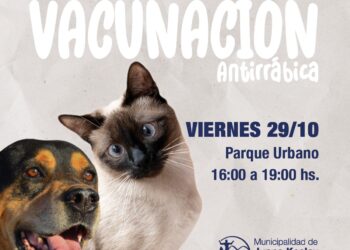 El plan de vacunación gratuita antirrábica estará en el Parque Urbano